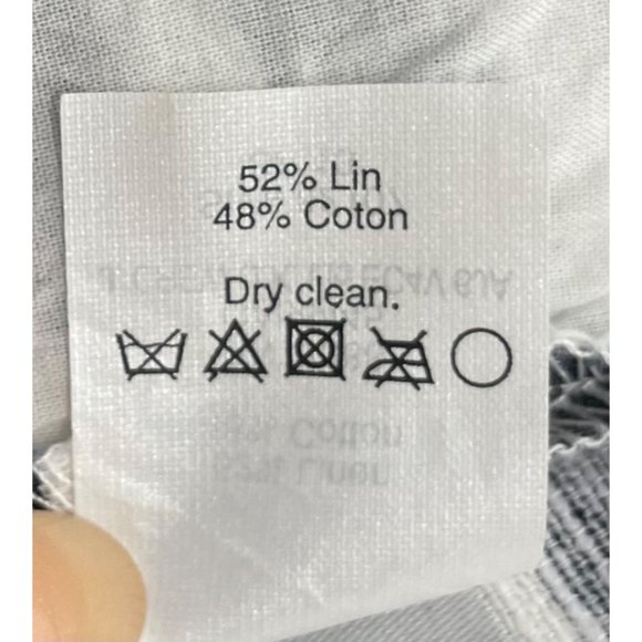 J. Crew Women's Size 6 Navy/White Striped Sailor Linen Blend Pleated Shorts - Picture 4 of 8